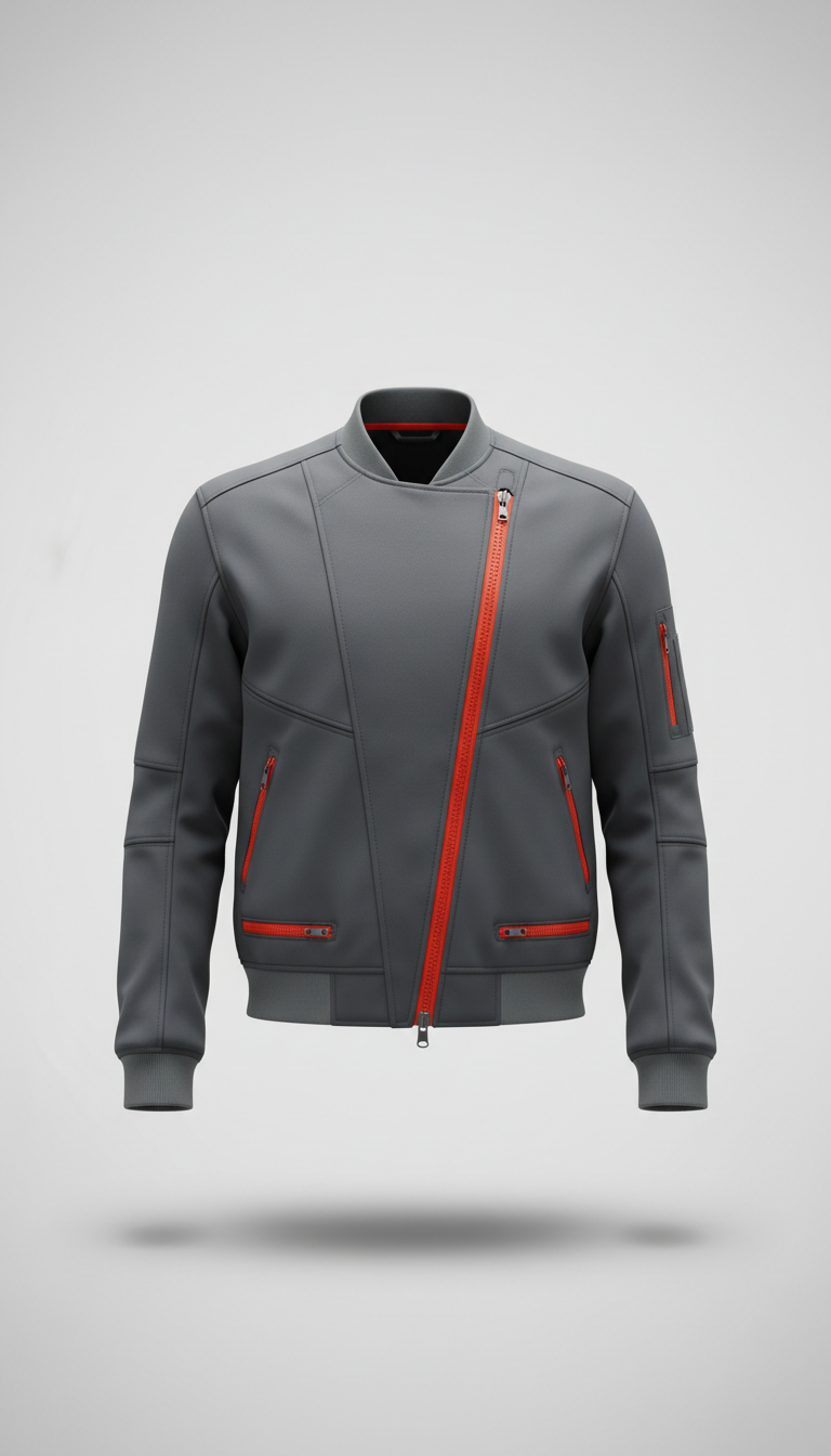 Structured Technical Bomber Jacket